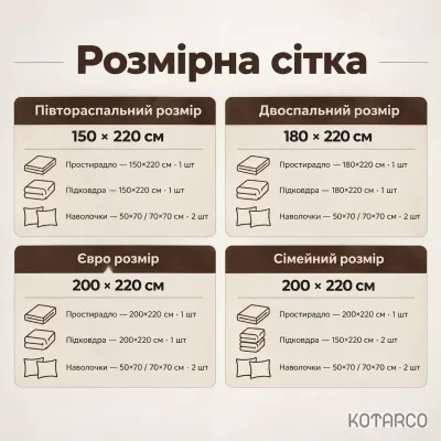 Комплект постільної білизни ZHN Страйп-сатин Темно-шоколадний — фото 8