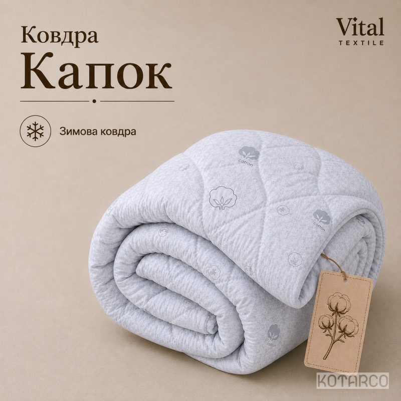 Ковдра зимова Капок Vital Textile — фото 2