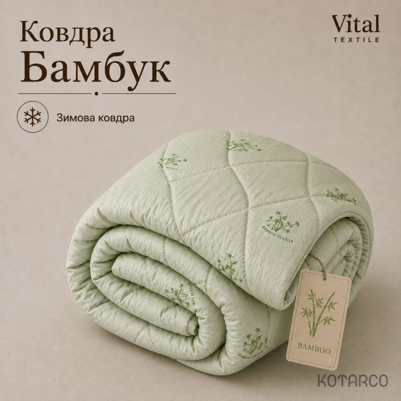 Ковдра зимова Бамбук Vital Textile — фото 2