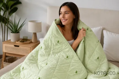Ковдра зимова Альпака Vital Textile Півтораспальний розмір 150х210 см — фото 5