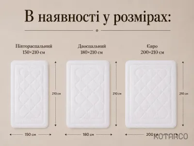 Ковдра літня ЕкоПух Vital Textile Півтораспальний розмір 150х210 см — фото 8