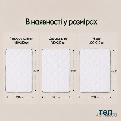 Ковдра зимова Premium Tenergy з карбоновими нитками Інновація — фото 9