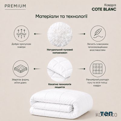 Ковдра демісезонна Premium Cote Blanc — фото 7
