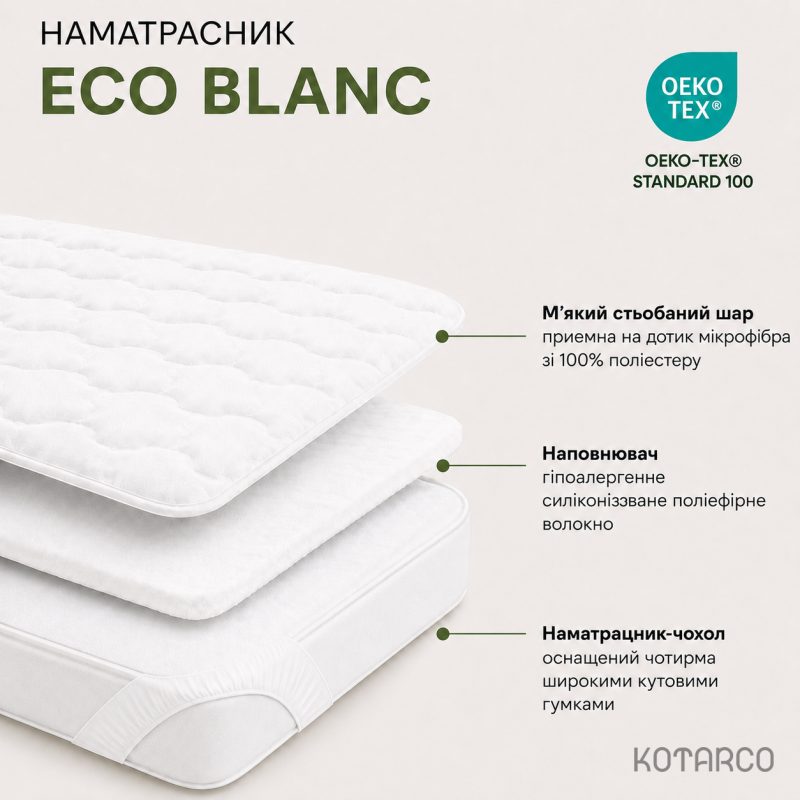 Наматрацник чохол "ECO BLANC" — фото 3