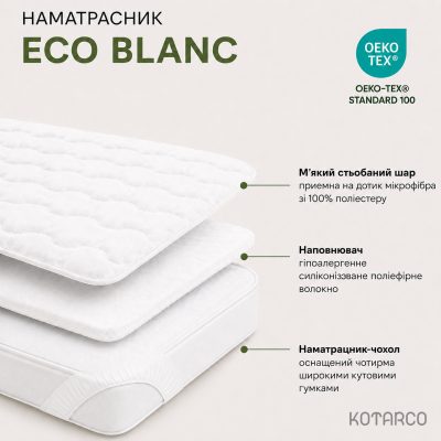 Наматрацник чохол "ECO BLANC" — фото 3