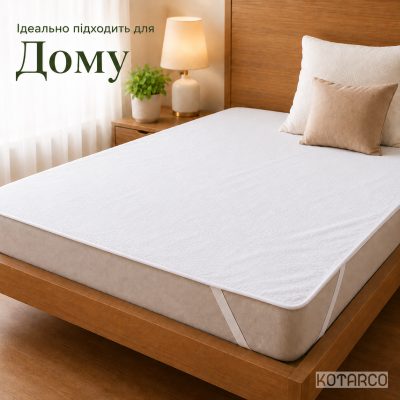 Водонепроникний наматрацник "WATERPROOF" на кутових гумках Бамбук — фото 6