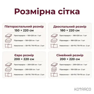 Комплект постільної білизни ZHN Страйп-сатин Сливовий — фото 4