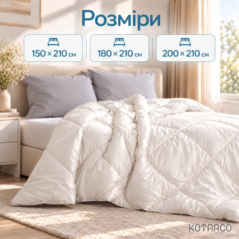 Ковдра демісезонна Cloud Touch Silk 300 г/м² з охолоджувальним ефектом — фото 3