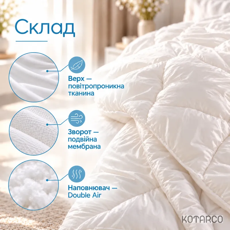 Ковдра демісезонна Cloud Touch Silk 300 г/м² з охолоджувальним ефектом — фото 4