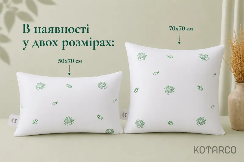 Подушка ALOE VERA антибактеріальна 50х70 см — фото 5