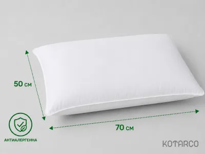 Подушка Комфорт Біла антиалергійна 50х70 см — фото 3