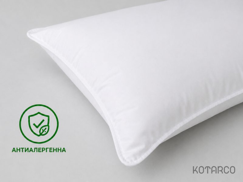 Подушка Комфорт Біла антиалергійна — фото 3