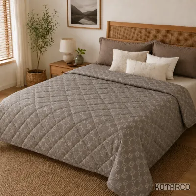 Ковдра зимова Комфорт Холлофайбер Vital Textile Півтораспальний розмір 150х210 см — фото 4