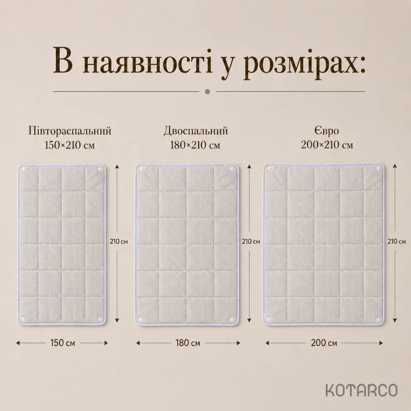 Ковдра всесезонна Чотири сезони Трансформер Vital Textile Півтораспальний розмір 150х210 см — фото 9