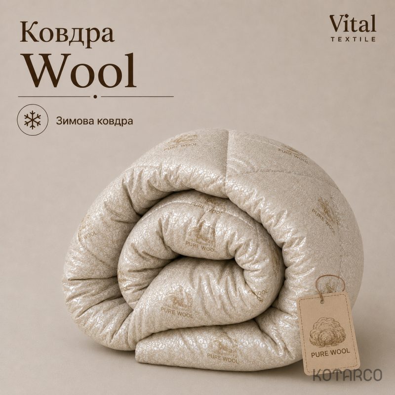 Ковдра зимова Wool Vital Textile — фото 2