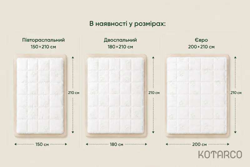 Ковдра зимова антиалергенна бамбук Євро розмір 200х210 см — фото 9