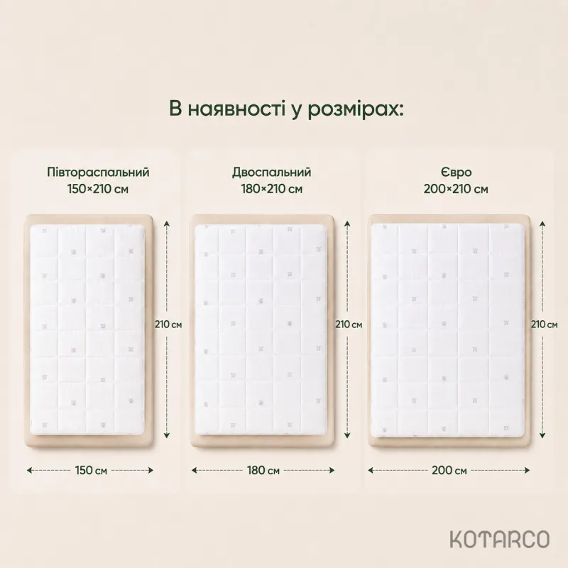 Ковдра зимова Алое Вера з еластичною мембраною Півтораспальний розмір 150х210 см — фото 9
