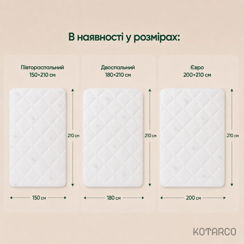 Ковдра зимова Бавовна з еластичною мембраною Двоспальна — фото 9
