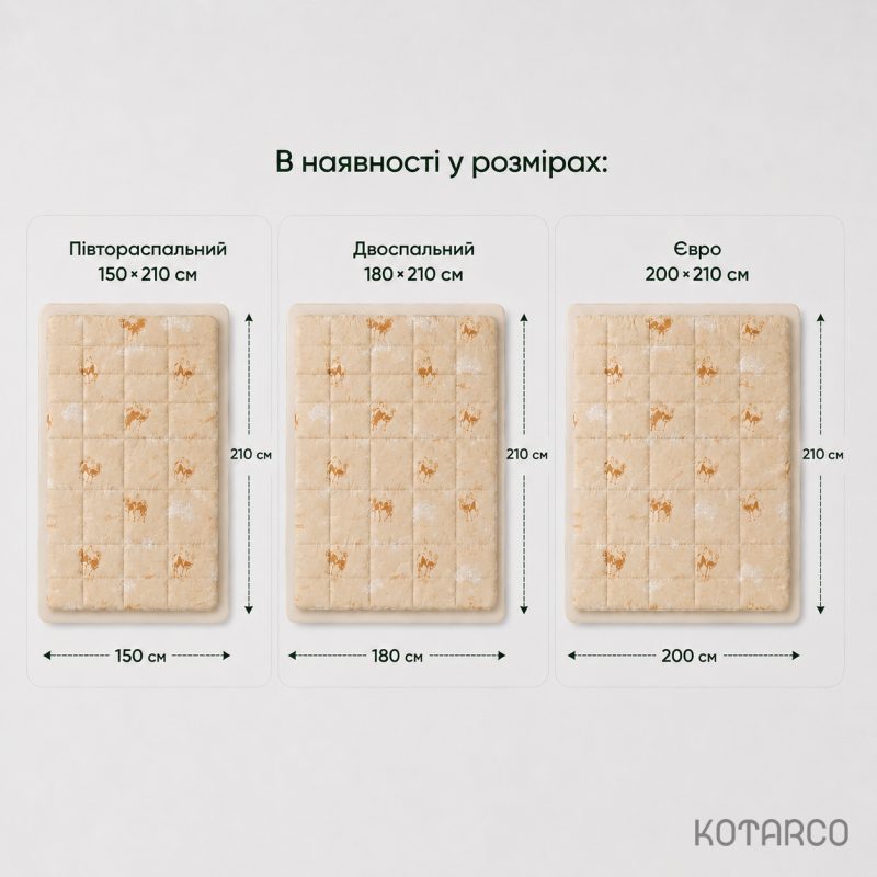 Ковдра зимова Верблюжа вовна — фото 10